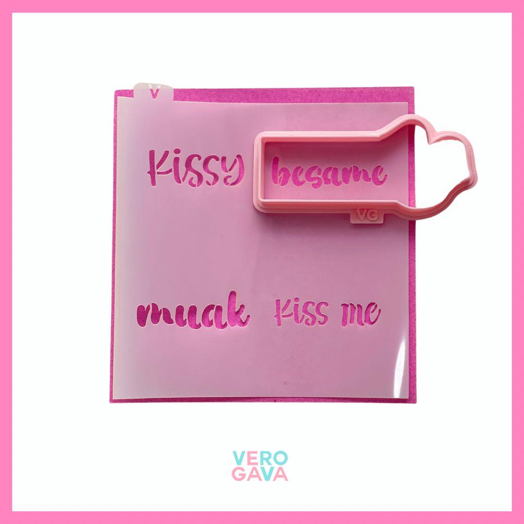 Cortador con stencil para galletas 10cm 14x14