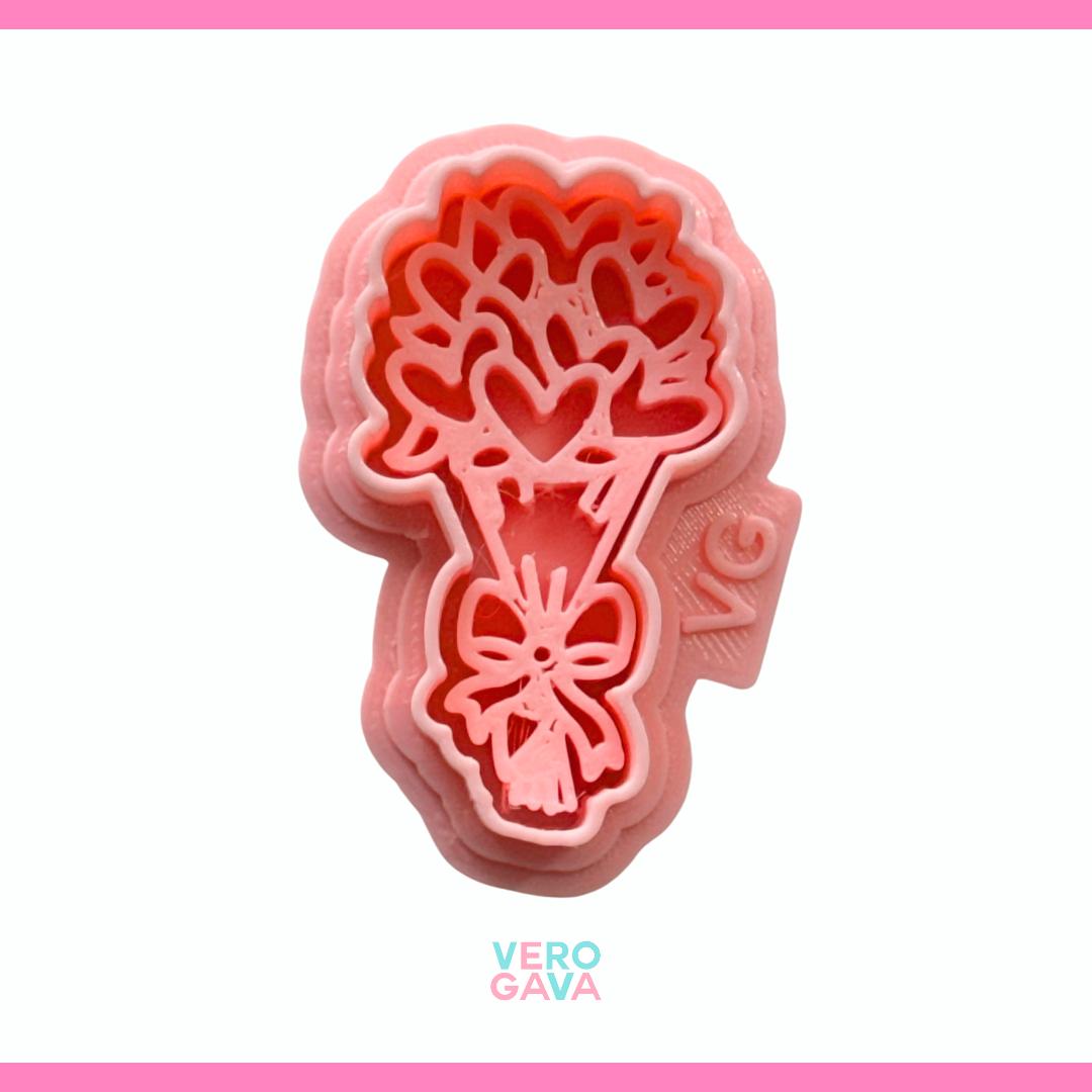 Cortador de galleta ramo de flores 5cm