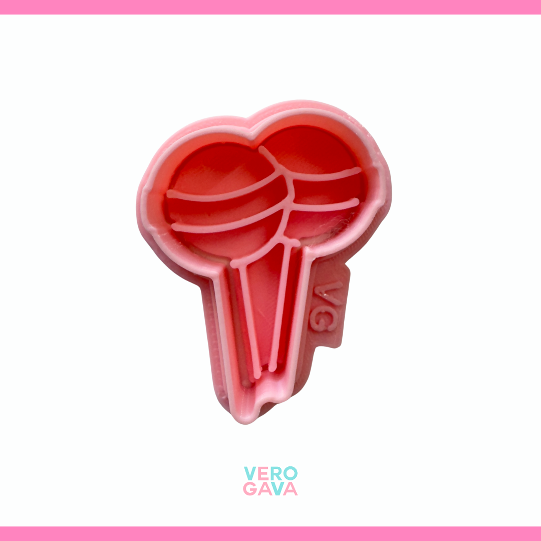 Cortador de galleta paletas dúo 5 ú 10cm