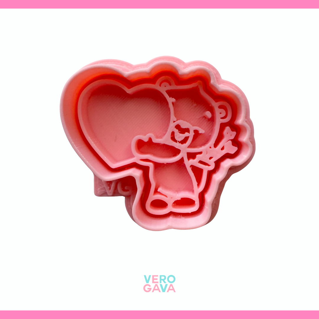 Cortador de galleta, OSO cupido 5CM