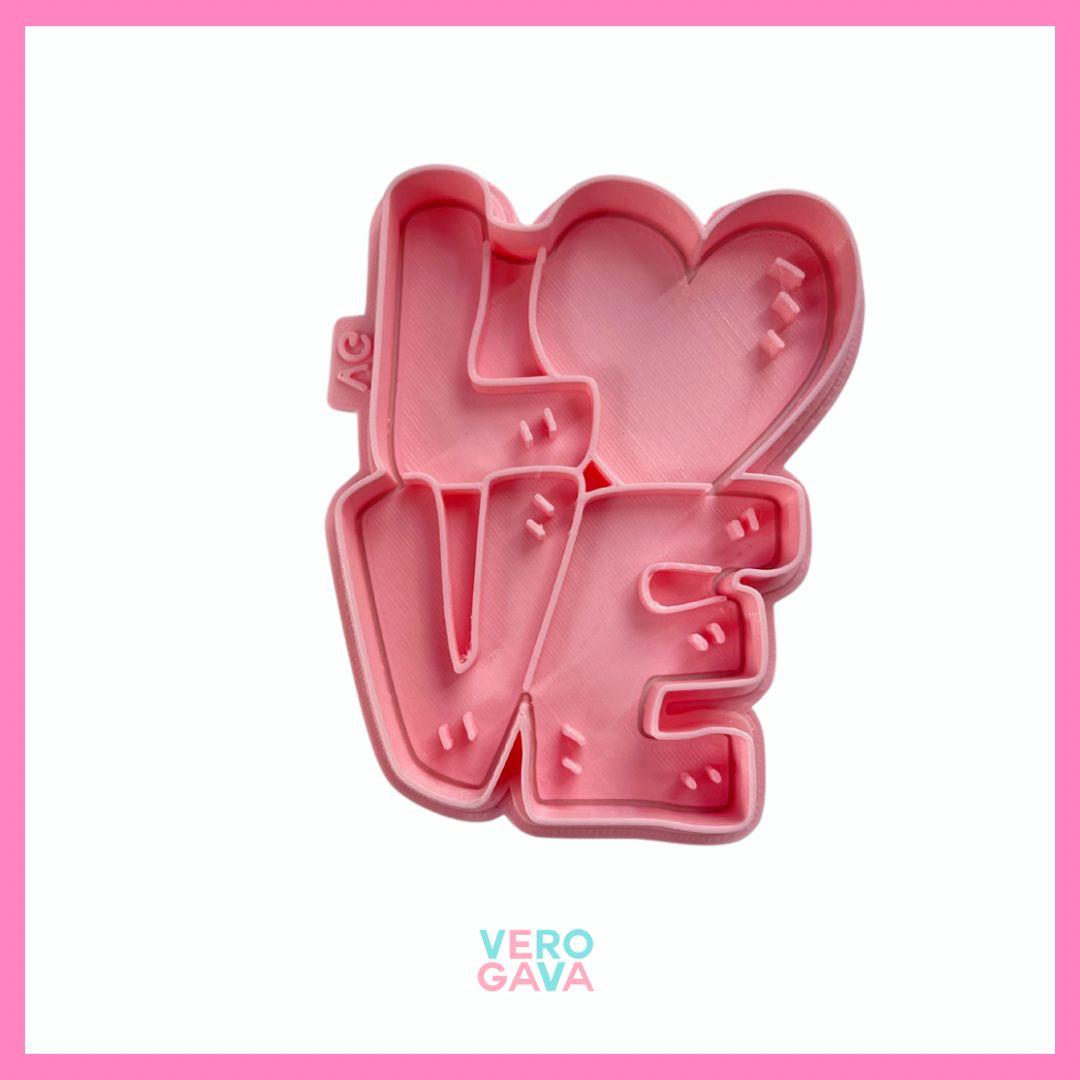 Cortador de galleta Love 10cm