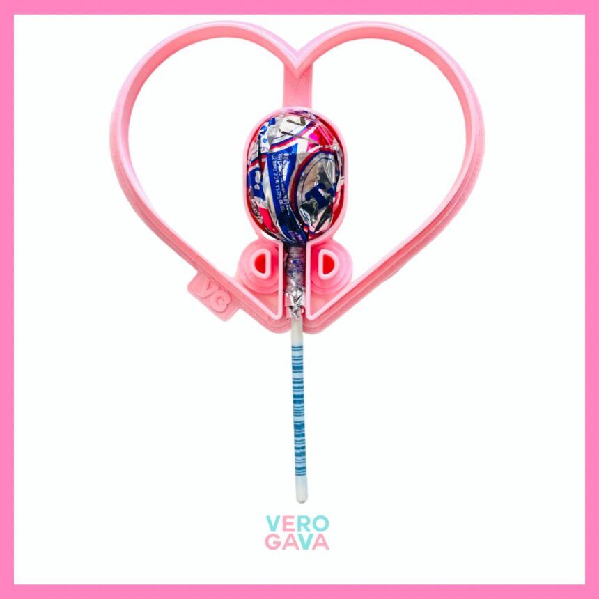 Cortador de galleta corazon para paleta 12cm 1pza