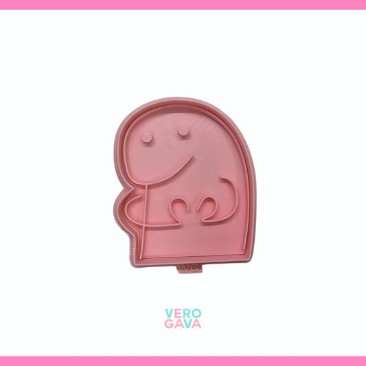 Cortador de galleta flork enamorado  10 cm