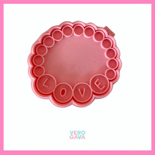 Cortdaor de galleta pulsera love 10cm