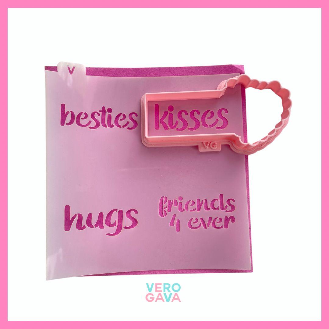 Cortador con stencil para galletas 14x14cm