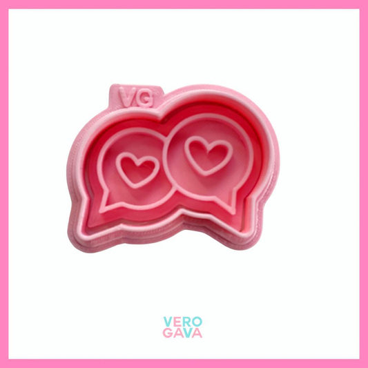 Cortador de galleta mensajes 5cm