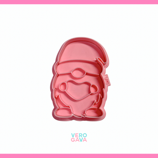 Cortador de galleta gnomo enamorado 5 ú 10cm