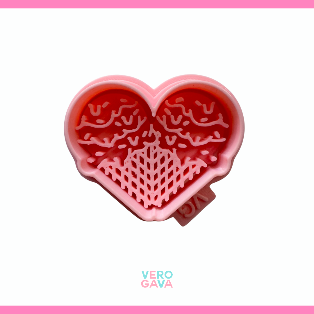 Cortador de galleta, helados de corazón 5 ú 10 cm.