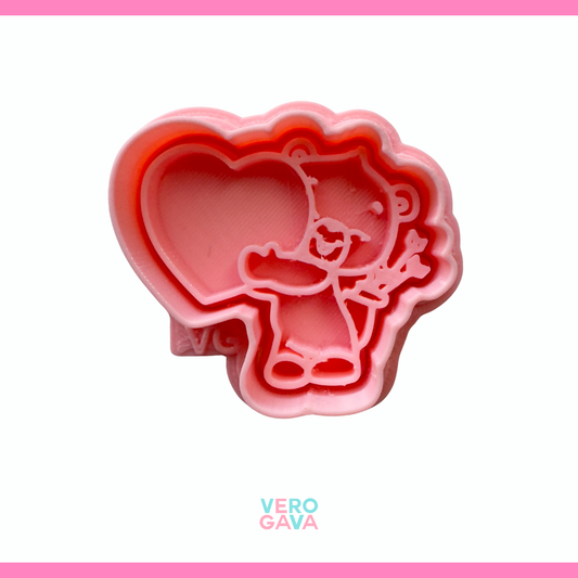 Cortador de galleta, OSO cupido 5CM