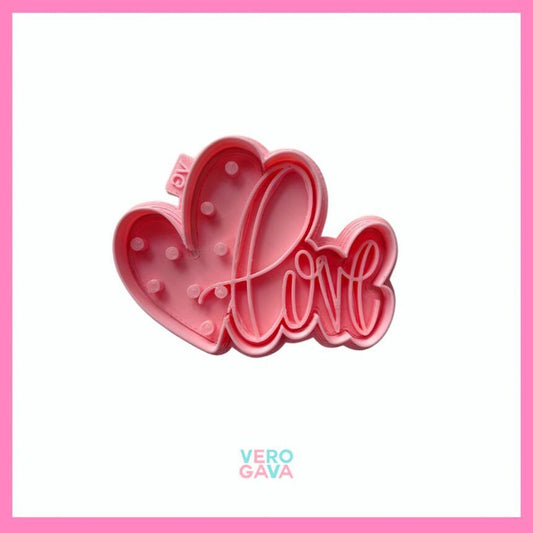 Cortador de galleta Love "4" 5 ú 10cm