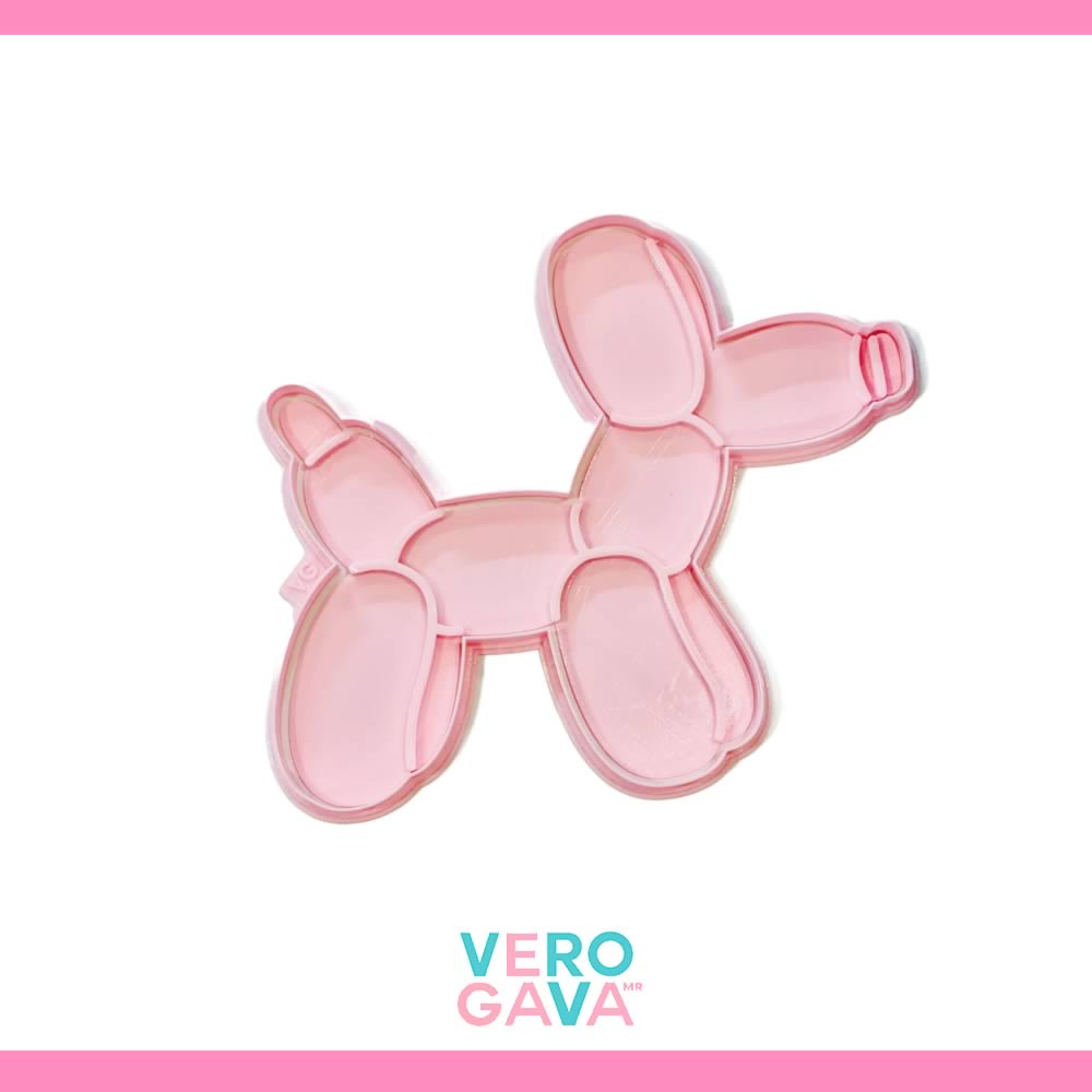 Cortador de galleta perro globo 25cm