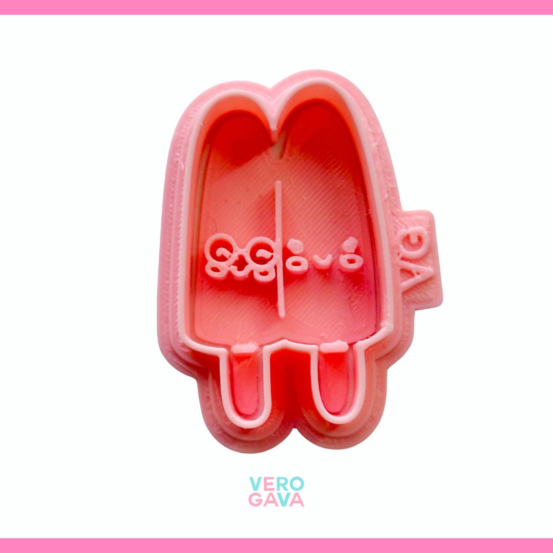 Cortador de galleta paleta de hielo duo 5 ú 10cm