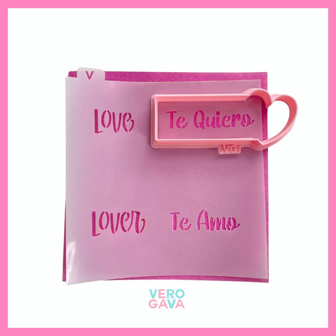 Cortador con stencil para galleta 10cm 14x14