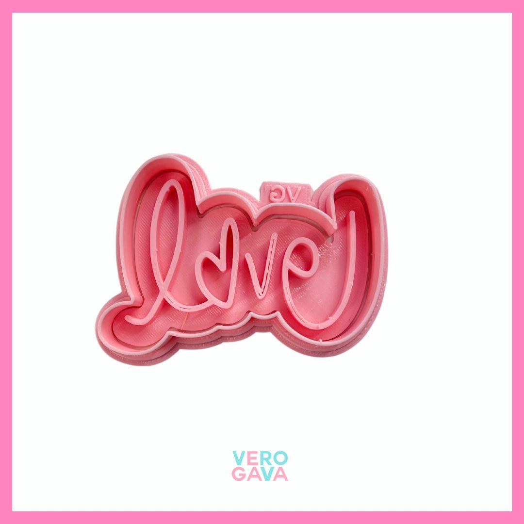 Cortador de galleta love "2" 10cm